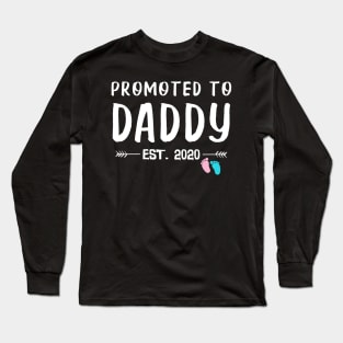 Promoted To Daddy Est. 2020 Funny Father's Day Gifts Long Sleeve T-Shirt